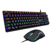 Clavier Mécanique Gamer Switch Blue Souris Gamer 6 boutons